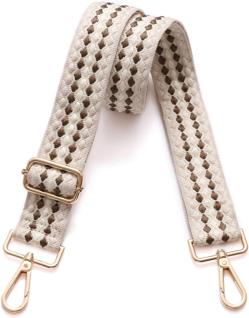 S-Jacorry Purse Strap Replacement Crossbody Wide Shoulder Strap Adjustable Canvas Straps Handbag Strap Replacement Belts - Image 1